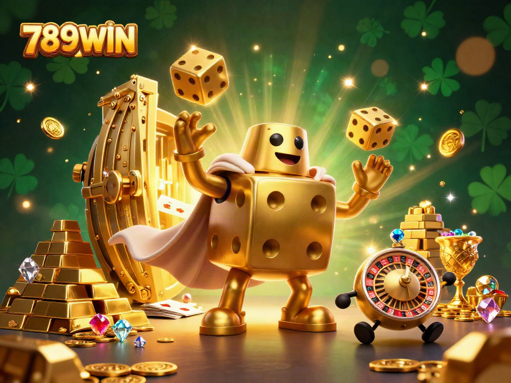 Experience exhilarating gaming action at 789WIN with vibrant characters and dynamic casino elements.