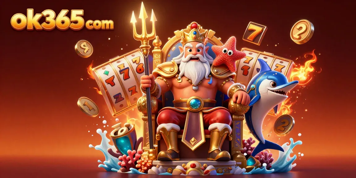 Spin the reels at ok365 com, enjoying colorful slot games in a vibrant 3D casino atmosphere.