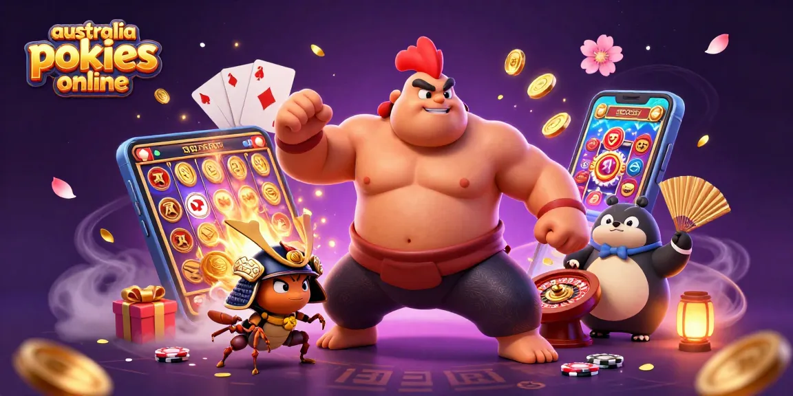 Experience exciting australia pokies online action with vibrant characters, games, and energetic elements!
