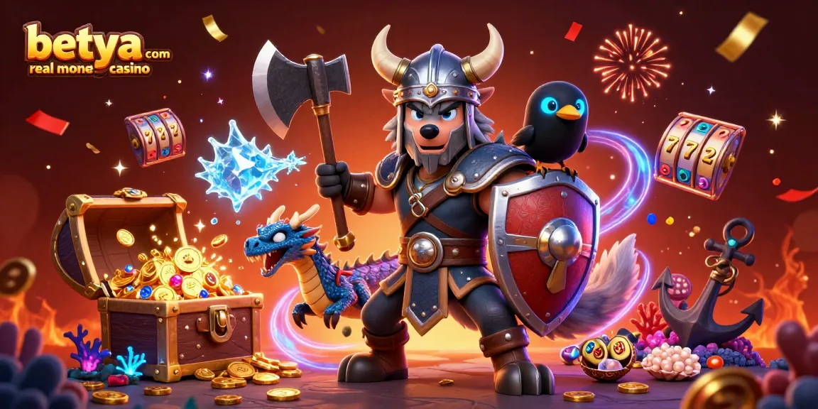 Experience the excitement at betya.com real money casino with action-packed slot themes and dynamic characters.