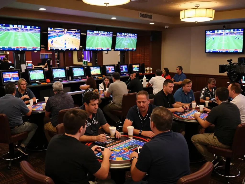 Experience the thrills of keonhacai tv in an exciting sports betting lounge atmosphere.