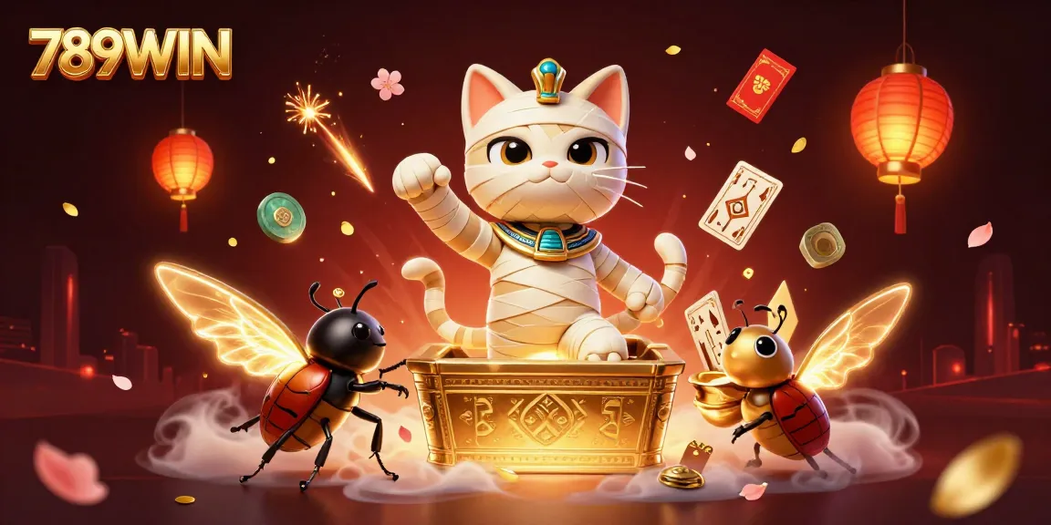 Experience excitement with 789WIN in this lively, dynamic casino scene featuring ancient elements and vibrant action.