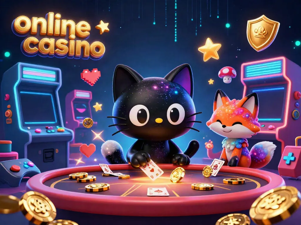 Experience the thrills of an online casino with enchanting characters and vibrant gaming elements.