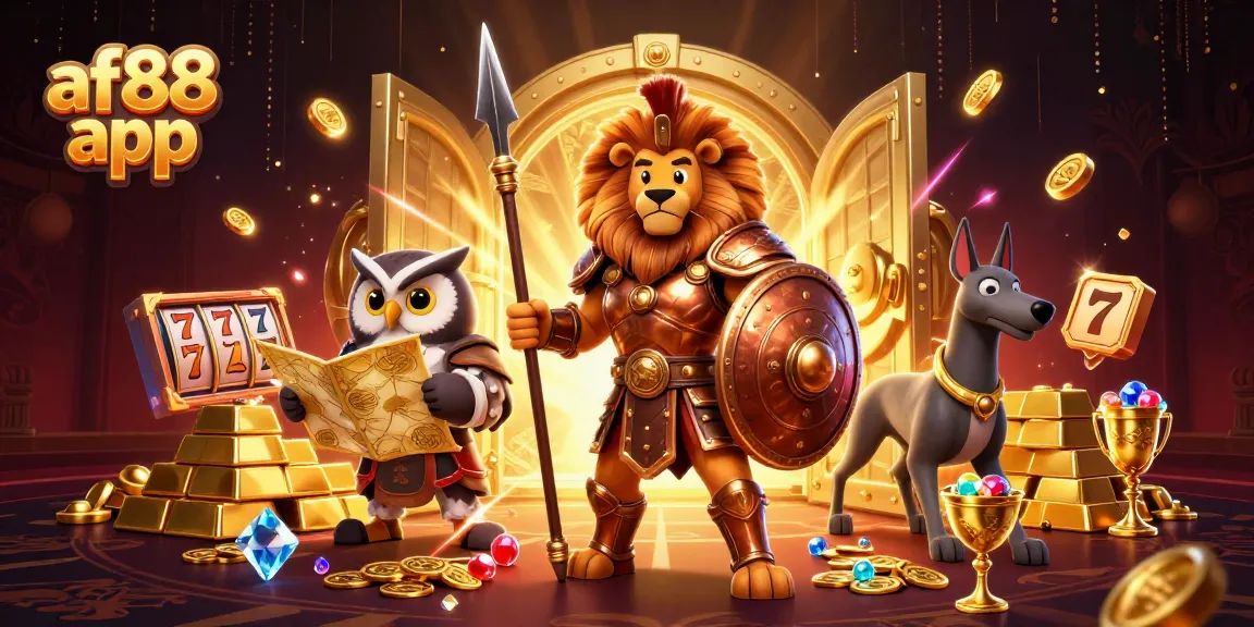 Experience the excitement of the af88 app with a vibrant, immersive casino scene.