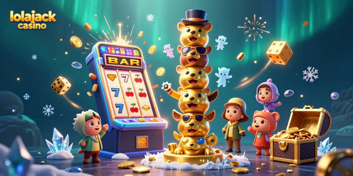 Experience the thrill of lolajack casino with vibrant visuals of jackpot wins and dynamic gaming.