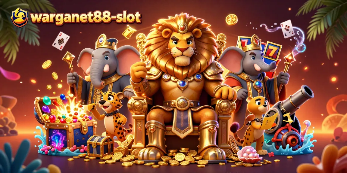 Experience the thrill of warganet88-slot with vibrant characters and dynamic elements in a thrilling casino adventure.
