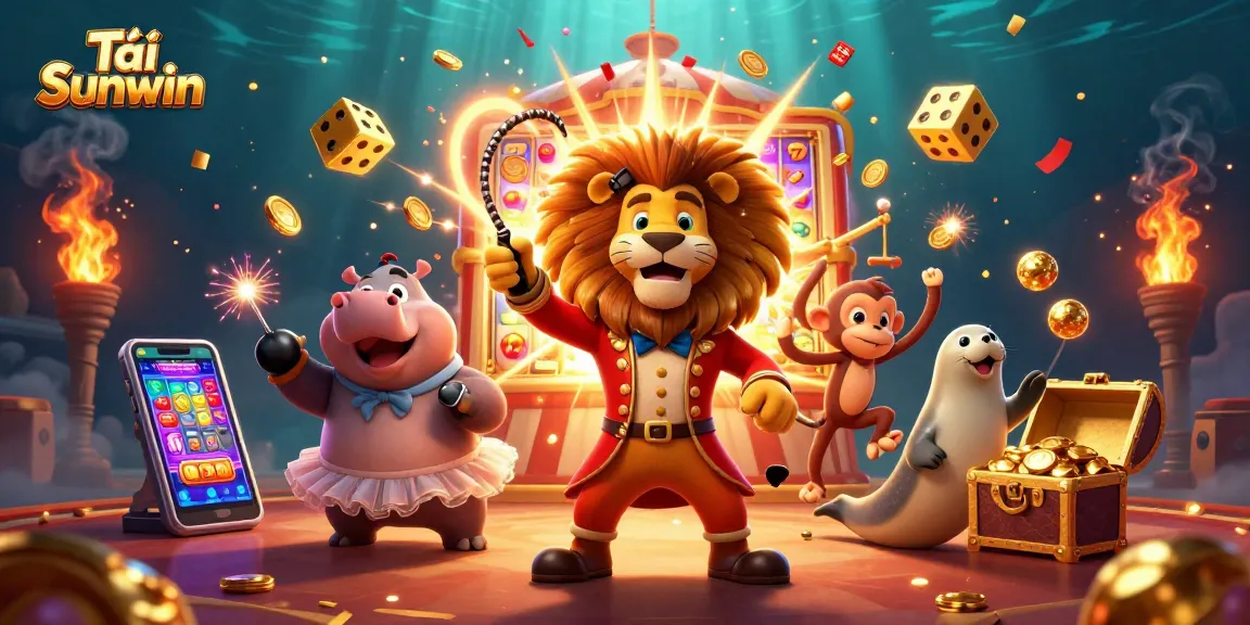 Engage in exciting gameplay with Tải Sunwin as vibrant characters and casino elements come to life in a rich, dynamic scene.
