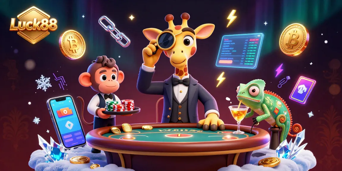 Experience the thrill of Luck88 with vibrant characters and dazzling casino elements.