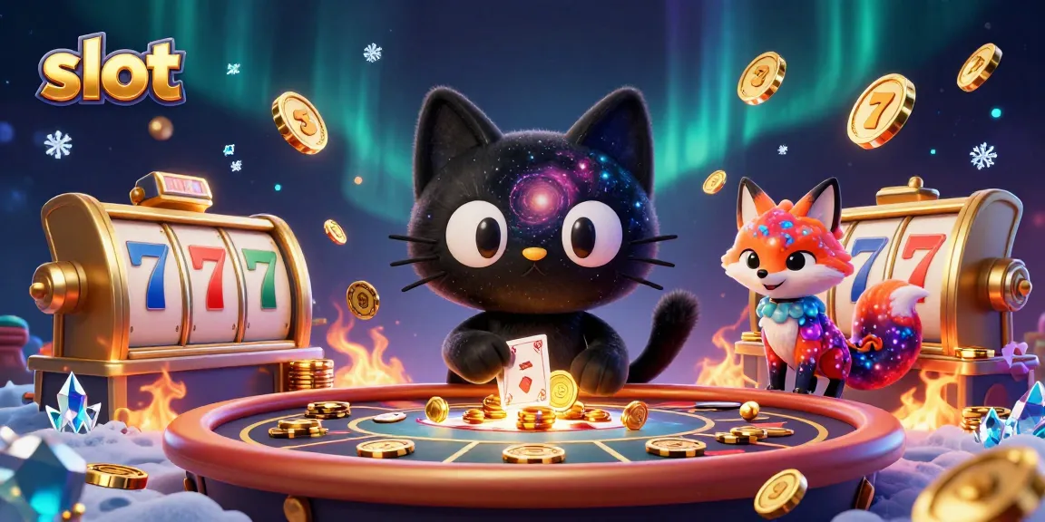 Spin the slot reels for big wins with our cosmic characters at the casino table.