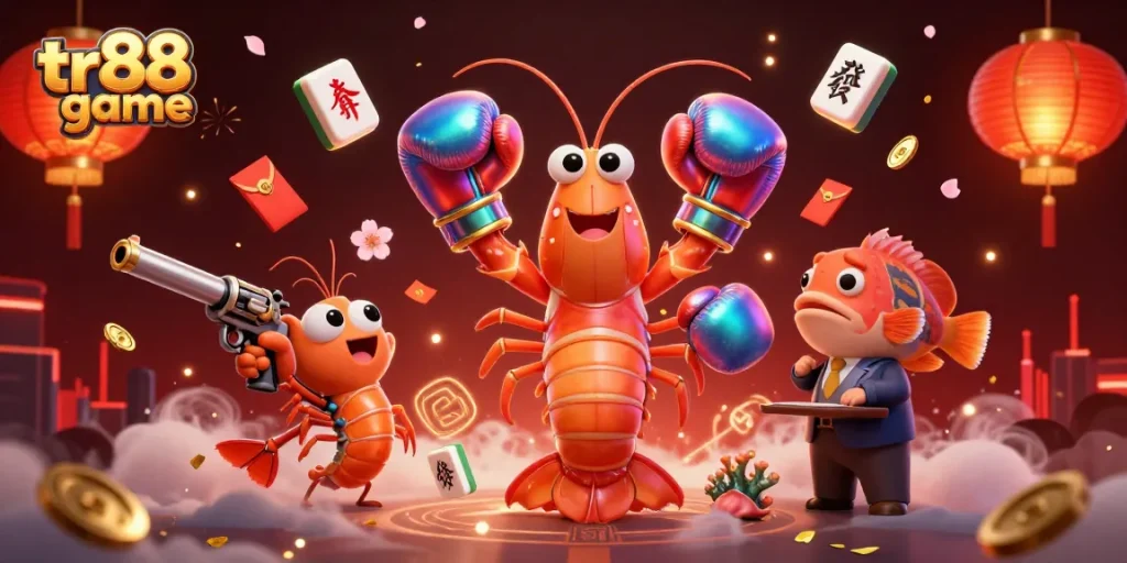 Engage with the exciting tr88 game featuring lively animated sea creatures and vibrant casino elements.